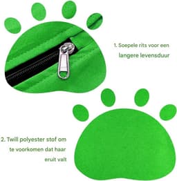 Waszak voor huisdieren - 70x80cm twill polyester waszak - Grote waszak met rits - Verwijdert honden- en kattenhaar - Voorkomt dat de waszak verstopt raakt met dierenhaar - Waszak voor huisdierendekens - Geschikt voor honden, katten, paarden, konijnen — thumbnail 4