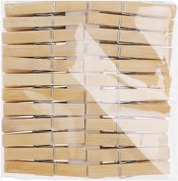 Bamboe wasknijpers - 192x - hout - 7 cm — thumbnail 4