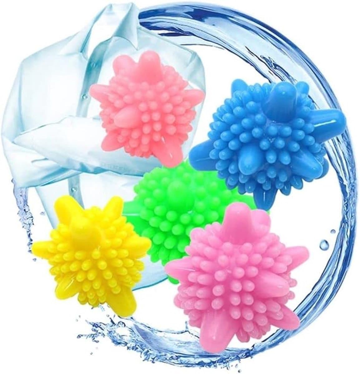Famanu Drogerballen (verpakking van 12) – Mix Colour Wasballen voor de wasdroger - Herbruikbare wasballen voor wasmachine - wasdroger bal voor snelle droogtijd — afbeelding 1
