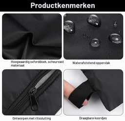 Waterdichte waszakken voor vuile was - 2 stuks, 39.5×27.5 cm, met rits en duurzame stof — thumbnail 5