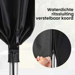 Beschermhoes voor Droogmolen - 210D Oxford, Waterdicht, Weerbestendig, UV-Bestendig, Winterbescherming, Met Rits, Voor Langdurige Bescherming — thumbnail 4