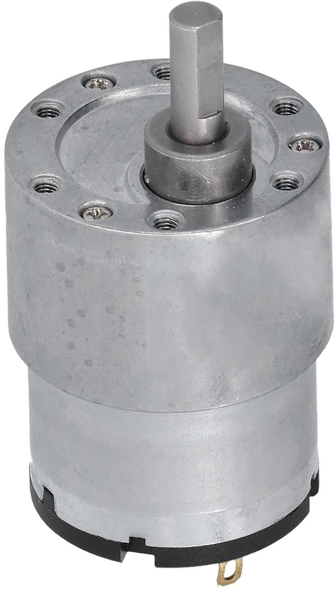 12V Tandwielmotor Metalen Constructie Koperen Wikkelingen 6mm D-as Snelheidsreductie voor Robotica Slimme Huizen Motor Snelheid Verminderend Systeem — afbeelding 1