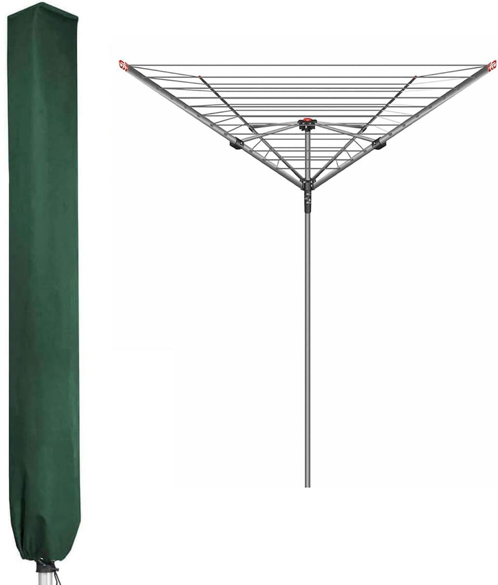 PATIO PLUS Grote Roterende Waslijn Cover 16x16x180cm Waterdichte Roterende Droger Cover Kleding Luchter Met Zip 600D - ShopVlot — afbeelding 1