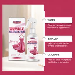 Jakehoe Kreukelspray Kleding 120 ml – Anti Kreuk Spray – Wrinkle Releaser – Strijkspray Zonder Strijkijzer – Kledingverfrisser & Textielspray – Antistatisch – Voor Shirts Jurken Broeken en Reizen — thumbnail 5