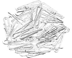 300 stuks - transparante - plastic krokodillenklemmen - 38 mm - voor het bevestigen van shirts - U-vormige plastic wasknijpers - voor stropdassen/ sokken