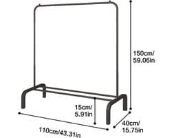 Daily Supplies® Handdoekrek Radiator - Badkamer - Droogrek - Zwart