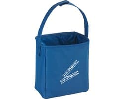 Wasknijperzak Polyester 17 x 19 x 10 cm - Blauw