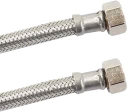 RVS Waterslang, Flexibele Aansluitslang 3/8" x 1/2", 300mm, DN8, DVGW — thumbnail 1