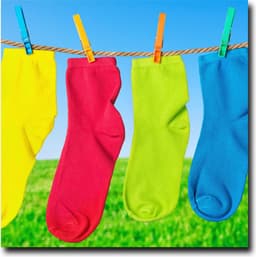 Papillon Wasmachine Beschermer - Antislip mat - 60x60 cm - Sokken — thumbnail 2