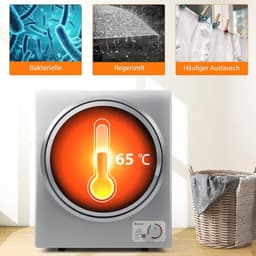 Mini Wasdroger 2,5 kg - Energiezuinige Elektrische Droger met 4 Droogmodi voor Thuisgebruik — thumbnail 4