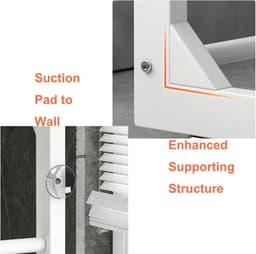 Verstelbaar Stand Opbergrek - Toilet Organzier Voor Wasserij Plank Wasmachine rek — thumbnail 4