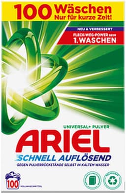 Ariel - Wasmiddel - Waspoeder - Quick Dissolving - Universal+ - 100wb/6000g — thumbnail 2