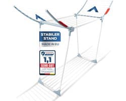 18 m drooglengte premium opvouwbaar wasrek - XXL staand droogrek - antislip balkon kledingrek