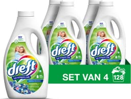 Dreft Vloeibaar Wasmiddel Ochtendfris 4 x 32 Wasbeurten 1,4 liter — thumbnail 2