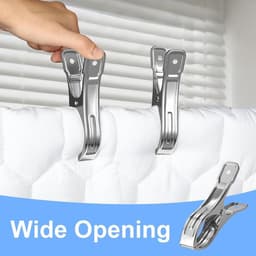 Grote Kledingknijpers, 12 Stuks Handdoekclips, Plastic Clips voor Strandhanddoeken, Ideaal voor Ligbedden en Wasgoed, Houdt Handdoeken op hun Plaats — thumbnail 5