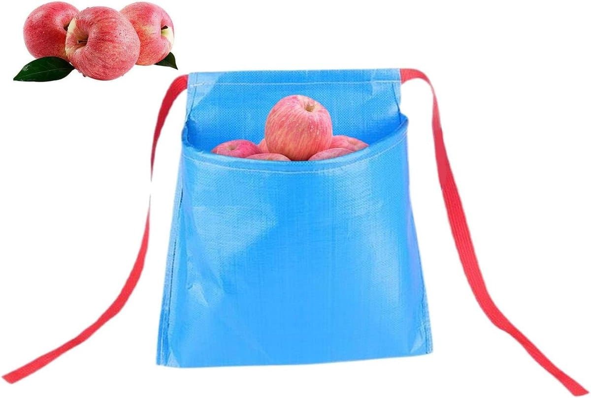 Oogstschort - Plukschort Fruit - Groente Oogsten - Brede Opening - 45x45x25 cm - Blauw — afbeelding 1