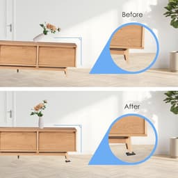 SnelShoppen - Plastic Furniture Levelers, Flexibele Meubelstoppers, Multifunctionele Rubber Wedges voor Toilet, Tafel, Kast, Stoel, Wasmachine, Koelka — thumbnail 2