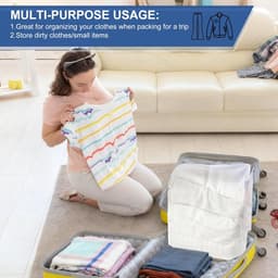 SnelShoppen - Large Laundry Net voor Delicate Was, Waszak, Wasnet, Bescherming voor Kleding, 1 Stuk, Ideaal voor Wassen, Reizen, en Camping — thumbnail 4
