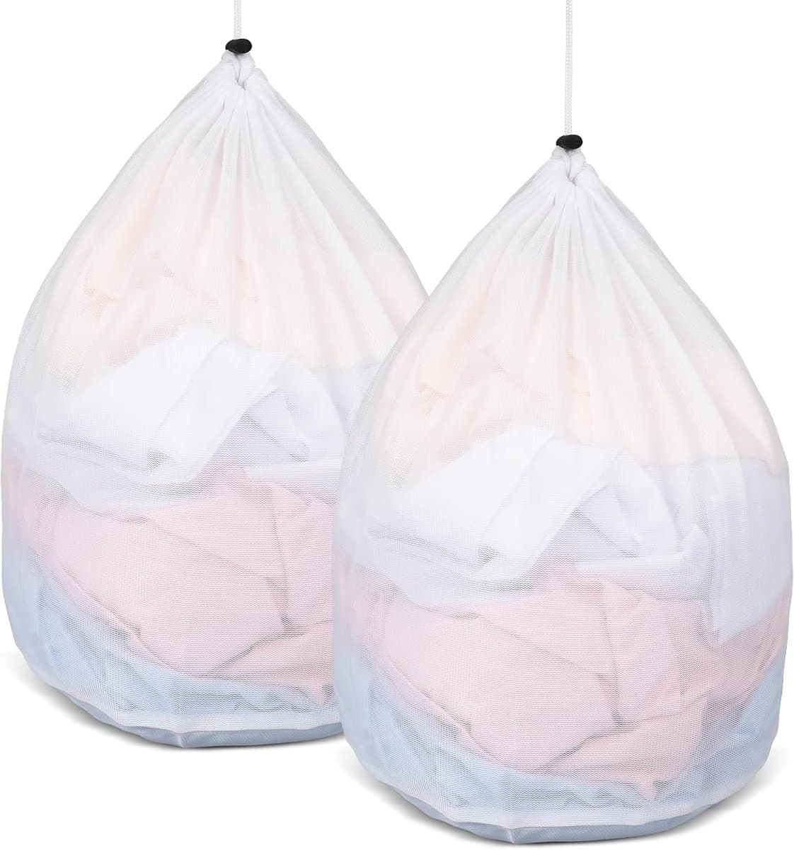 SnelShoppen - 2 Wasnetten voor Wasmachine - 40 x 30 cm - Vuilwaszak met Trekkoord - Voor Kleding, Schoenen, Dieren en Meer - Herbruikbaar en Ruim - 13 — afbeelding 1