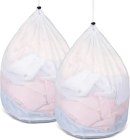 SnelShoppen - 2 Wasnetten voor Wasmachine - 40 x 30 cm - Vuilwaszak met Trekkoord - Voor Kleding, Schoenen, Dieren en Meer - Herbruikbaar en Ruim - 13 — thumbnail 1