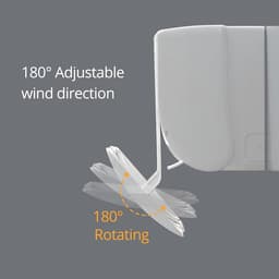 SnelShoppen - Universele Airconditioning Winddeflector Voor Thuis En Kantoor - Verstelbaar Plastic Deflector Met 3 Kunststof Platen En 2 Houders - Uit — thumbnail 2