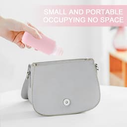 Siliconen reisfles van 200 ml voor toiletartikelen, 3 stuks lekvrije hervulbare knijpbare containers voor lotion, vloeibare shampoo, conditioner, toiletartikelen, BPA-vrij en TSA-goedgekeurde — thumbnail 2