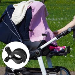 Handige Clipset voor Kinderwagen: Bevestig Speelgoed, Zonwering en Meer met 9 Stuks in Zwart — thumbnail 4