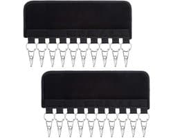 2 Stuks Multifunctionele Jasclip, Wasdroogrek, Draagbare Multifunctionele Kledingclip, Opvouwbaar Droogrek Met Winddichte Haak, voor Meer Droogruimte, voor Sokken, Ondergoed, Hoeden (10 clips)