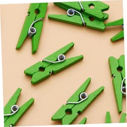 Houten Knijpers - Fotoklemmen Decoratieclips - Huis Decoratie - Mini Formaat - 2.5 cm - Groen — thumbnail 5
