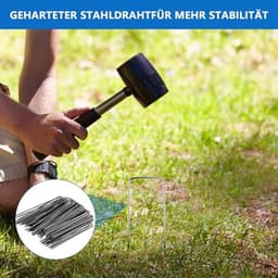 56 stuks stevige grondankers van 15 cm voor onkruiddoek, tenten, omheiningen - camping en tuinanker — thumbnail 4