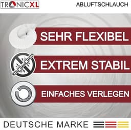 PVC Afvoerslang - Ventilatieslang Afzuigkap - Lucht Afvoeren - Flexibel maar Stabiel - 3 meter 100 mm - Wit — thumbnail 4