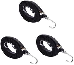 Bungee Koorden 80 Inch - Verstelbaar Elastisch Touw - Heavy Duty - Met Gesp/Haken - Anti-roest - Voor Camping/Tuinieren - Elastisch Koord — thumbnail 1