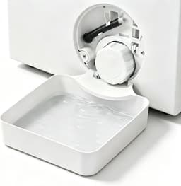Universele afvoerbak voor wasmachines - Afvoerbak voor wasmachines - Afvoerbak - Vangt druppelend en overlopend water op - 17,8 ×17,8cm - Kunststof - Wit — thumbnail 1