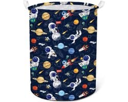 wasmand,Opvouwbare wasmand met handgrepen,Waterdichte opbergmand voor slaapkamer badkamer, astronaut