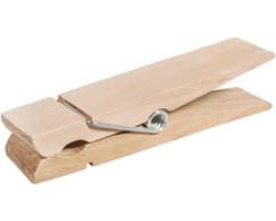 62831000 Grote houten wasknijper XL, 15 x 3,4 cm, van onbehandeld berkenhout, houten klem