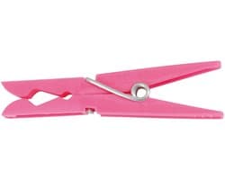 Wasknijper klein van kunststof 24 stuks, plastic, meerkleurig, 16 cm