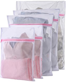 Wasnet voor wasmachine, waszak met ritssluiting, reisopslag voor trui, overhemden, broeken, sokken (30 x 40 cm, 40 x 50 cm, 60 x 60 cm), Polyester — thumbnail 1