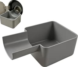 Afvoerbak voor wasmachine - 10 ×16 cm - 3D-geprinte waterdichte bak - Lekbak wasmachine - Wateropvang - Afvoer - Wasmachine Wateropvangbak - Opvangbak tegen lekkage - universele opvangbak voor filterreiniging - Grijs — thumbnail 1