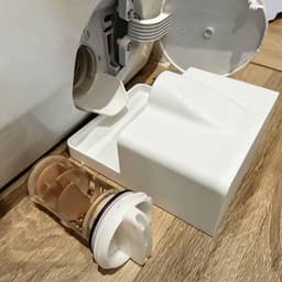 4 stuks - Afvoerbak voor wasmachine - 18 cm - 3D-geprinte waterdichte bak - Lekbak wasmachine - Wateropvang - Afvoer - Wasmachine Wateropvangbak - Opvangbak tegen lekkage - universele opvangbak voor filterreiniging — thumbnail 2