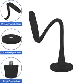 Deurstopper voor wasmachine met voorlader - Magnetische - Met 4.3cm magneetvoet - Verstelbaar en Flexibel - Verwijderbare - Deurhouder Wasmachine - Wasmachine Deurstopper - Houdt de deur van de wasmachine open om geurtjes te voorkomen - Zwart — thumbnail 3