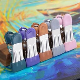 Roestvrijstalen knijpers - Kledinghangers metaal - Kleding drogen - Corrosiebestendig ontwerp - 80 stuks - Kleur A — thumbnail 2