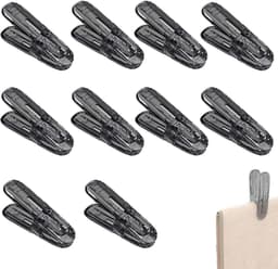 Strandlaken Clips - Handdoek Klemmen - Voorkomt Wegwaaien - Versterkt Windproof - 10 stuks - Transparant Grijs — thumbnail 5
