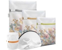 Waszakken, Wasmachine-Waszakken, Herbruikbare En Duurzame Mesh-Waszakken Voor Delicate Blouses, Kousen, Ondergoed, Bh's, Lingerie En Babykleding - 5 Verschillende Maten