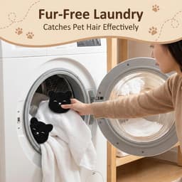 Solidchoice - 4 Stuks Herbruikbare Haarvangers voor Wasmachine — thumbnail 3