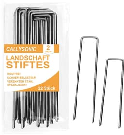 Dailygoods- Grondanker Verzinkt - Grondankers - Corrosiebestendig - Puntige Uiteinden - Hoogwaardig Staal - Voor Natte Omgevingen - Grondharing — thumbnail 1