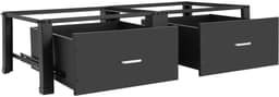 Innovastore Wasmachinerek - Wasmachine opbouwmeubel - Wasmachine opbouwmeubel - Basisframe voor dubbele wasmachine - Twee lades — thumbnail 5