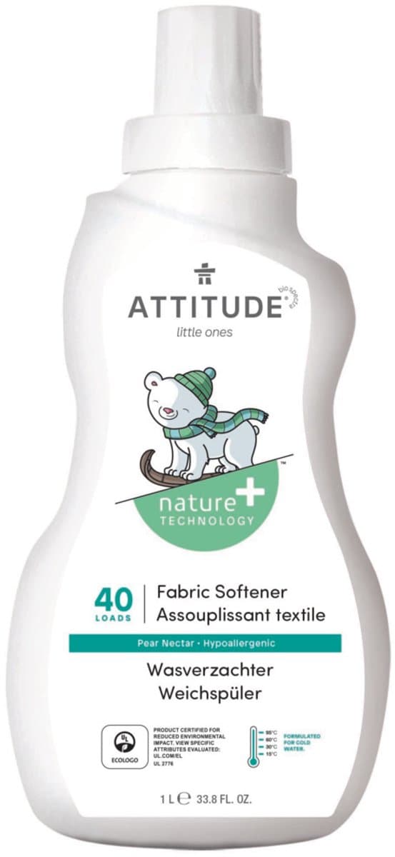Attitude - Little Ones Baby Vloeibaar Wasverzachter Pear/Nectar - 1050ml — afbeelding 1