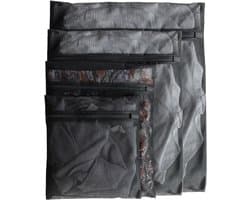 Set van 4 Waszakken in Verschillende Maten - Voor Delicate Kleding - Zwart