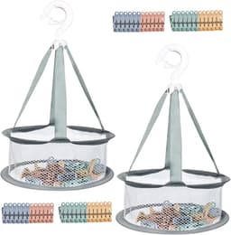 Set van 48 Winddichte Kleurige Wasknijpers van Plastic met 2 Extra Wasknijpers voor Kleding en Sokken, Ideaal voor Buitengebruik en Thuisgebruik — thumbnail 1