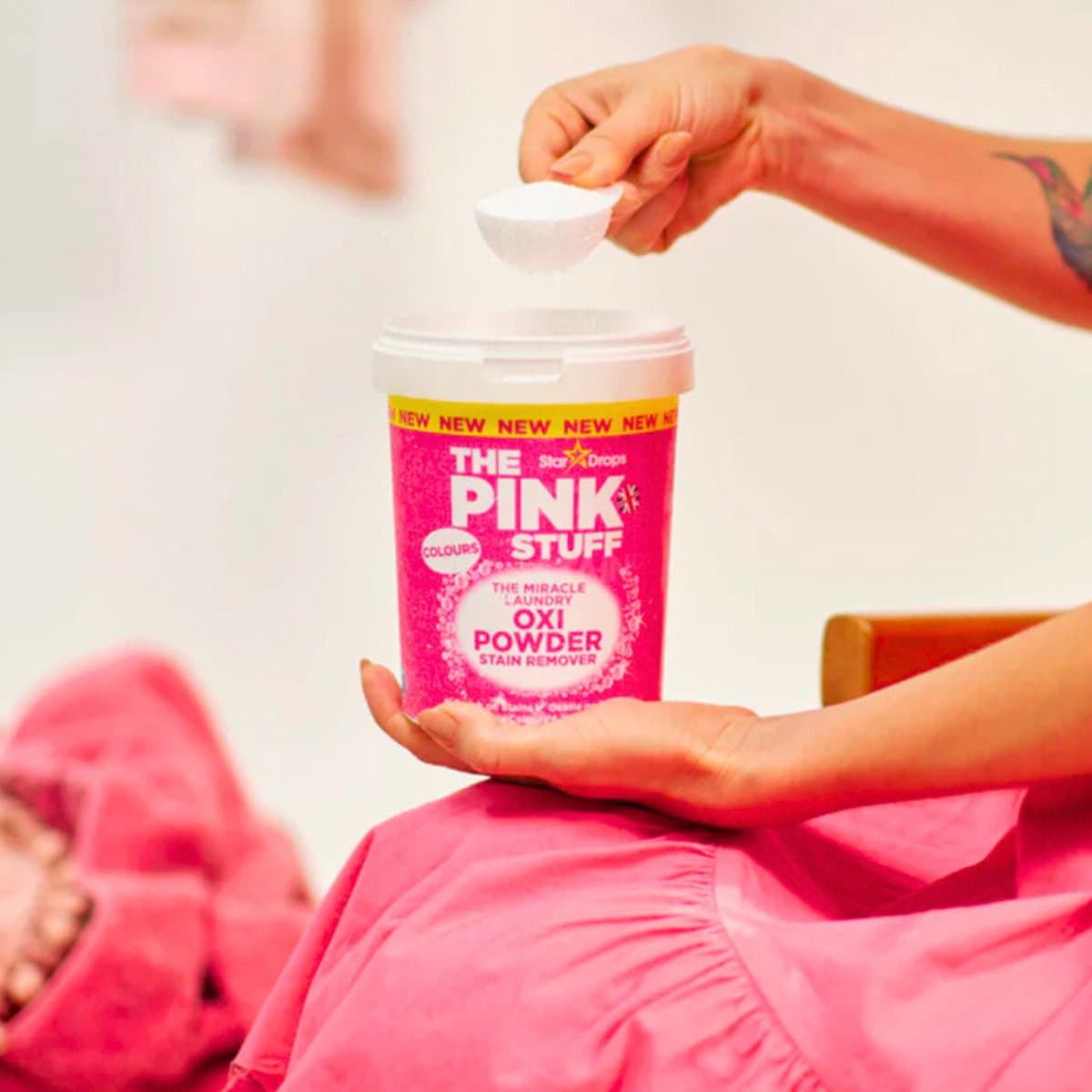 The Pink Stuff - The Miracle Vlekverwijderaar Gekleurde Was - 1 kg — afbeelding 1